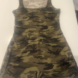 SHEIN Green Camo Romper